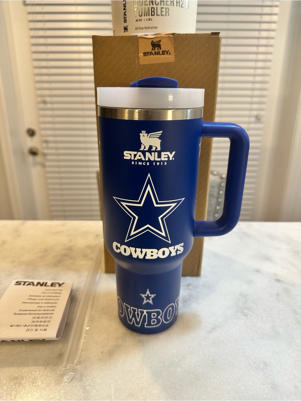 Stanley NFL Dallas Cowboys 40oz Limited Edition Quencher 2.0 Tumbler, 40oz